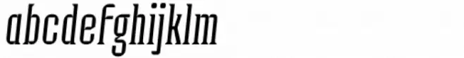 Industria Serif Cnd Thin Italic