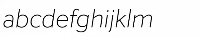 Inter Sans Extra Light Italic