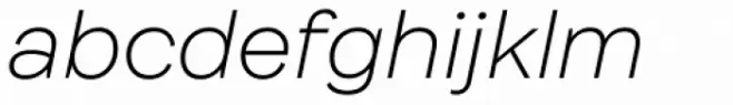 Internacional Thin Italic