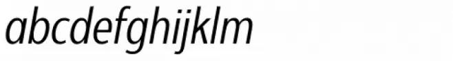 Interval Next Condensed Book Italic