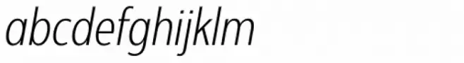 Interval Next Condensed Light Italic