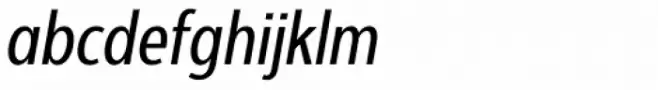 Interval Next Condensed Regular Italic