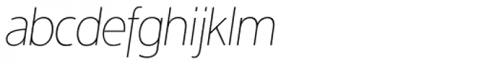 Interval Sans Pro Cond UltraLight Italic