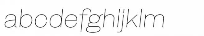 Isento Thin Italic