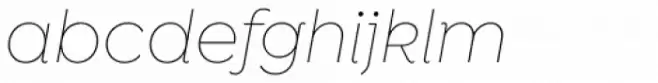 Isidora Sans Alt Thin Italic