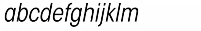 ITC Avant Garde Gothic Condensed Book Oblique