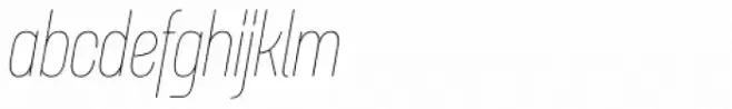 Itaca Condensed Thin Italic