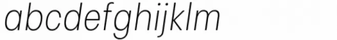 Izmir Narrow Extra Light Italic
