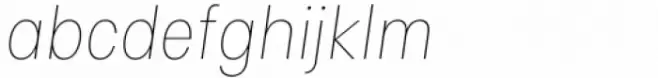 Izmir Narrow Thin Italic
