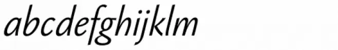 Jannon Sans Book Italic