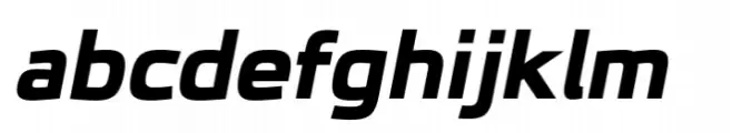 JH Oleph Black Semi Expanded Italic