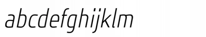 JH Oleph Extra Light Condensed Italic
