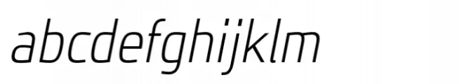 JH Oleph Extra Light Semi Condensed Italic