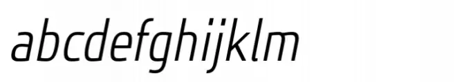 JH Oleph Light Condensed Italic