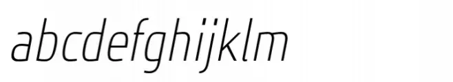 JH Oleph Thin Condensed Italic
