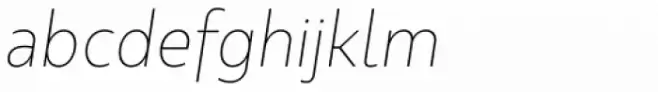 Kappa Text Thin Italic
