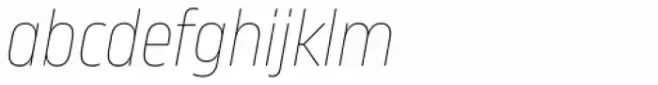 Karibu Condensed Ultra Thin Italic