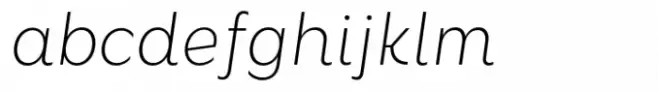 Kawa Sans Thin Italic