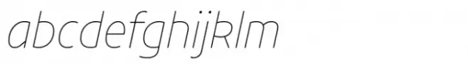 Khonsong Rounded Thin Italic