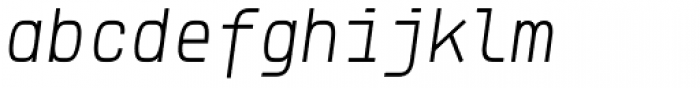 Klartext Mono Light Italic