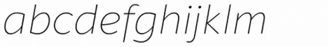 Klein Text Extralight Italic