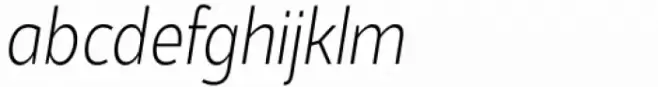 Kolage Extra Light Italic