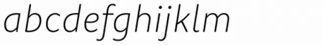 Komet Pro ExtraLight Italic