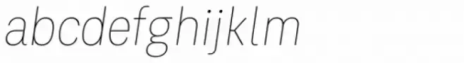 Kommon Grotesk Condensed Thin Italic