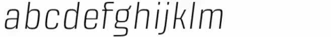Kondes Extra Light Italic