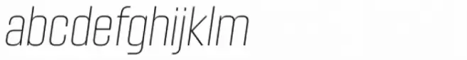 Kuunari Thin Condensed Italic