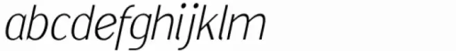 Kwalett Thin Narrow Italic