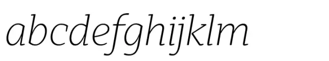 Kyotce Extra Light Italic