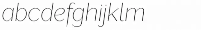 Lagu Sans Thin Italic
