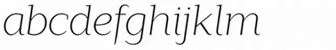 Lagu Serif Extra Light Italic