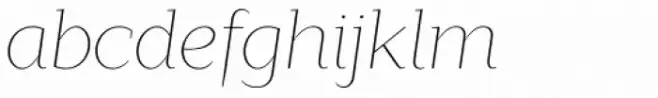 Lagu Serif Thin Italic