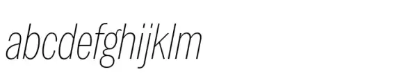 Latino Gothic Compressed ExtraLight Italic