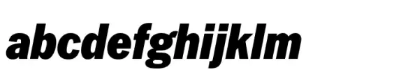 Latino Gothic Condensed Black Italic