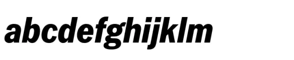 Latino Gothic Condensed ExtraBold Italic