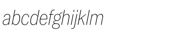 Latino Gothic Condensed ExtraLight Italic