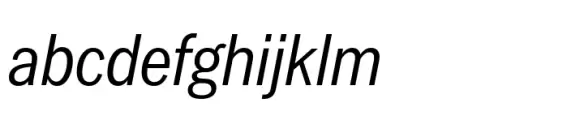 Latino Gothic Condensed Medium Italic
