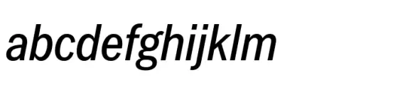 Latino Gothic Condensed SemiBold Italic
