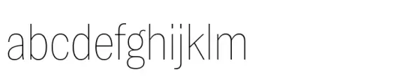 Latino Gothic Condensed Thin