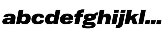 Latino Gothic Expanded Black Italic