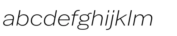 Latino Gothic Expanded Light Italic