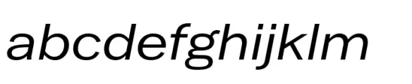 Latino Gothic Expanded Medium Italic