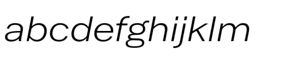Latino Gothic Expanded Regular Italic