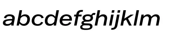 Latino Gothic Expanded SemiBold Italic