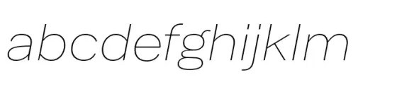 Latino Gothic Expanded Thin Italic