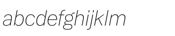 Latino Gothic ExtraLight Italic