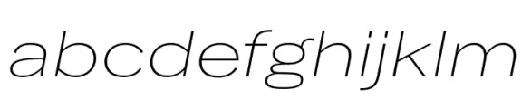 Latino Gothic Wide ExtraLight Italic